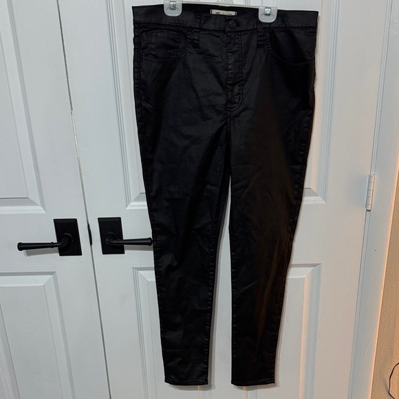 Madewell Pants - Zara Shiny Black Trousers